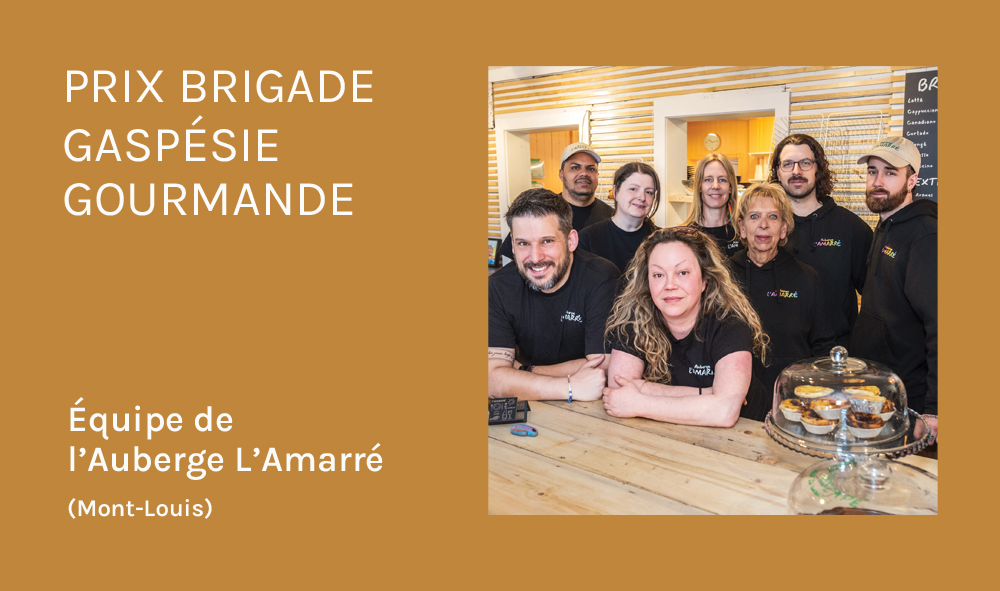 Prix brigade Gaspésie Gourmande 2026