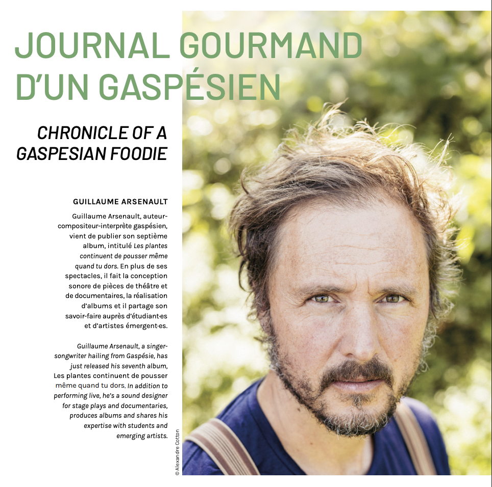 JOURNAL GOURMAND D’UN GASPÉSIEN