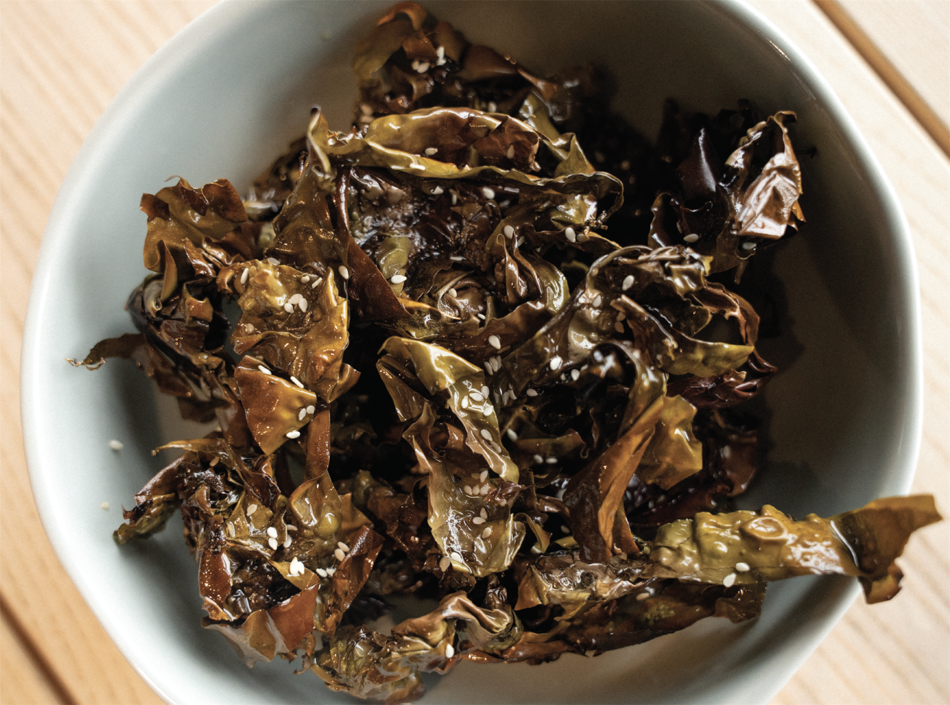 Croustilles d’algues au sirop d’érable
