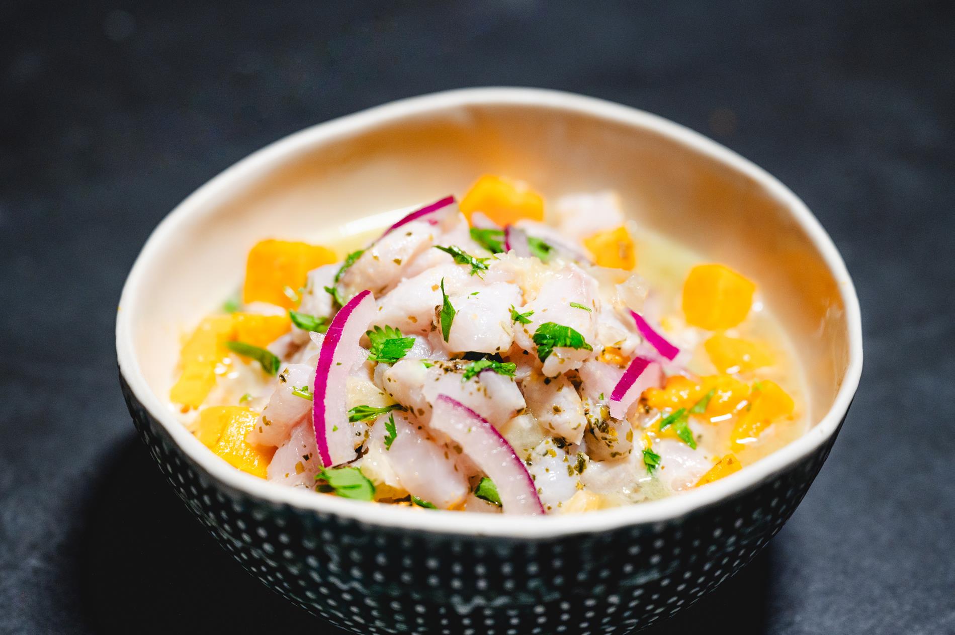 Ceviche à la peruanogaspésienne